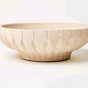 Threshold designed with Studio McGee Ceramic Carved Bowl New In Box